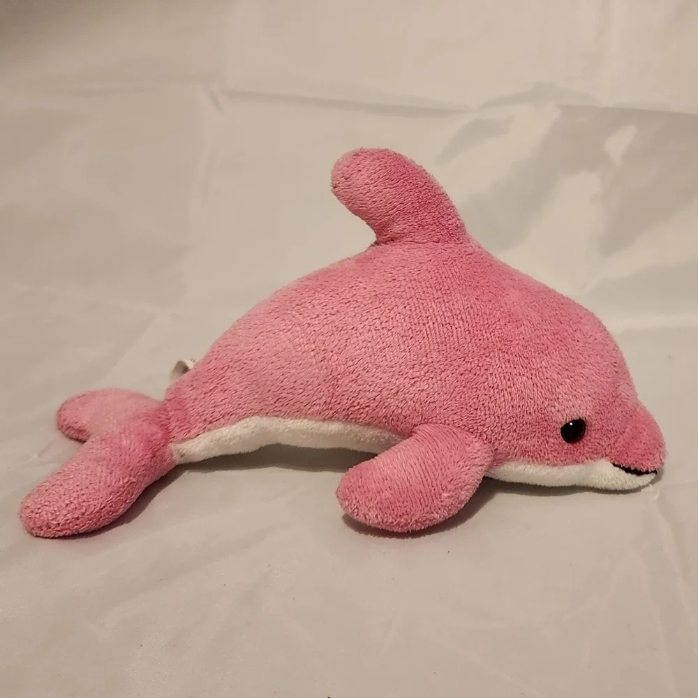 8” Aurora Pink Dolphin Plush Stuffed Animal